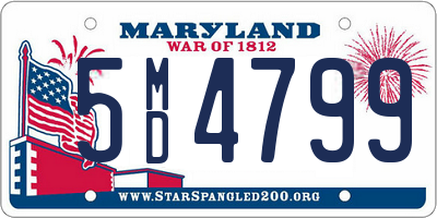 MD license plate 5MD4799