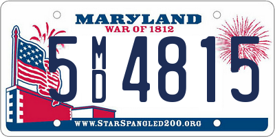 MD license plate 5MD4815