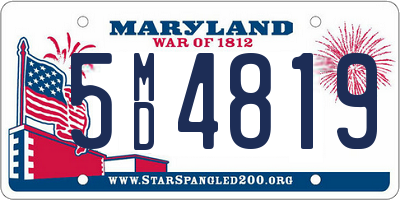 MD license plate 5MD4819