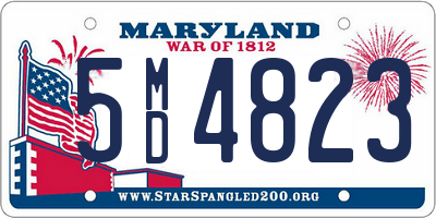 MD license plate 5MD4823