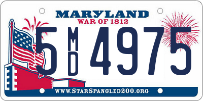 MD license plate 5MD4975