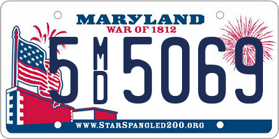 MD license plate 5MD5069