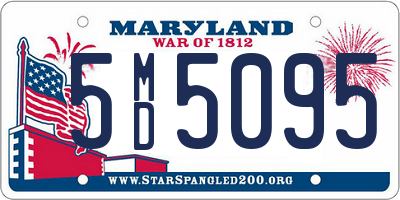 MD license plate 5MD5095