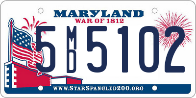MD license plate 5MD5102