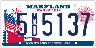 MD license plate 5MD5137