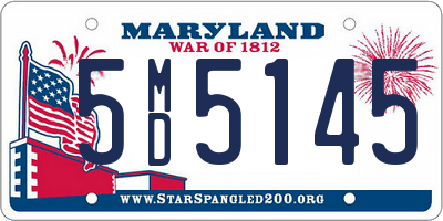 MD license plate 5MD5145