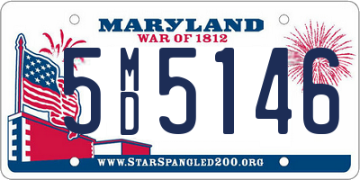 MD license plate 5MD5146