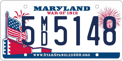 MD license plate 5MD5148