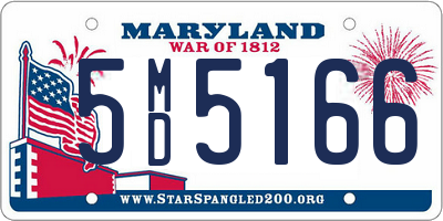 MD license plate 5MD5166