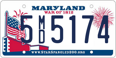 MD license plate 5MD5174