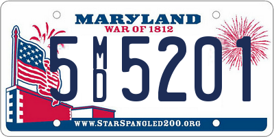 MD license plate 5MD5201
