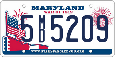 MD license plate 5MD5209