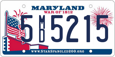 MD license plate 5MD5215