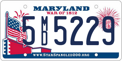 MD license plate 5MD5229