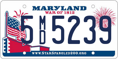 MD license plate 5MD5239