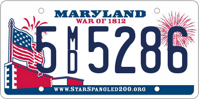 MD license plate 5MD5286