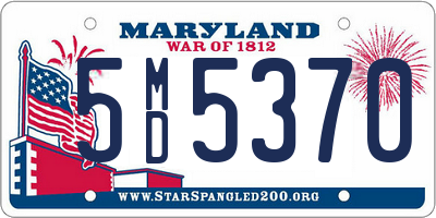 MD license plate 5MD5370