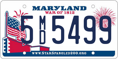 MD license plate 5MD5499
