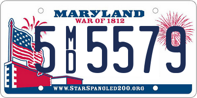 MD license plate 5MD5579