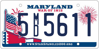 MD license plate 5MD5611