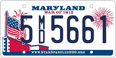 MD license plate 5MD5661