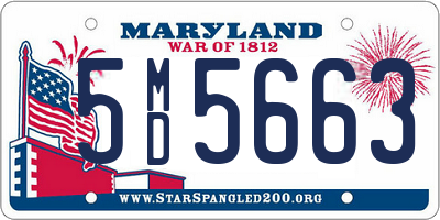 MD license plate 5MD5663