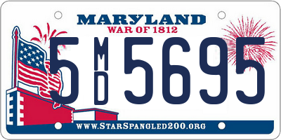 MD license plate 5MD5695