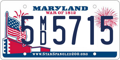 MD license plate 5MD5715