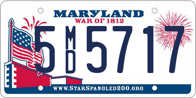 MD license plate 5MD5717