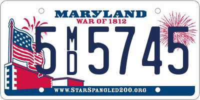 MD license plate 5MD5745