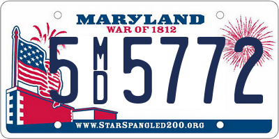 MD license plate 5MD5772