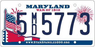 MD license plate 5MD5773