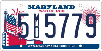 MD license plate 5MD5779