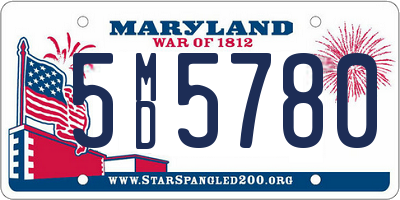 MD license plate 5MD5780