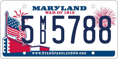 MD license plate 5MD5788