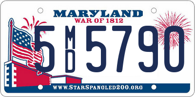 MD license plate 5MD5790