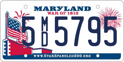 MD license plate 5MD5795