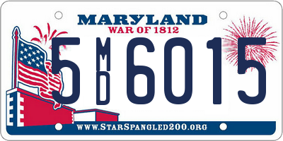 MD license plate 5MD6015