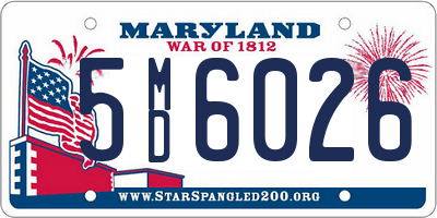 MD license plate 5MD6026