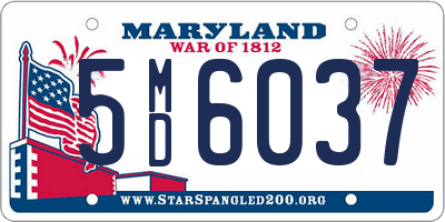 MD license plate 5MD6037