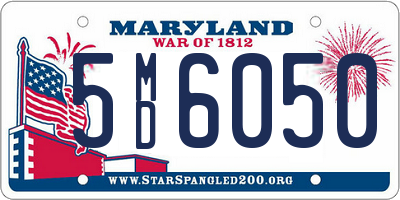 MD license plate 5MD6050