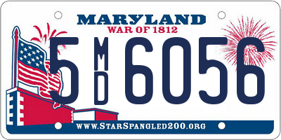 MD license plate 5MD6056