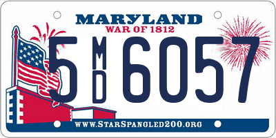 MD license plate 5MD6057