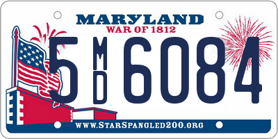 MD license plate 5MD6084