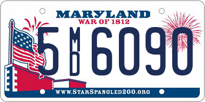 MD license plate 5MD6090