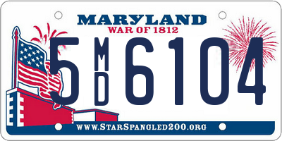 MD license plate 5MD6104