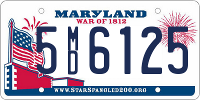 MD license plate 5MD6125