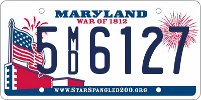 MD license plate 5MD6127