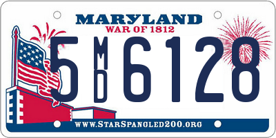 MD license plate 5MD6128