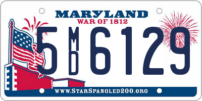 MD license plate 5MD6129